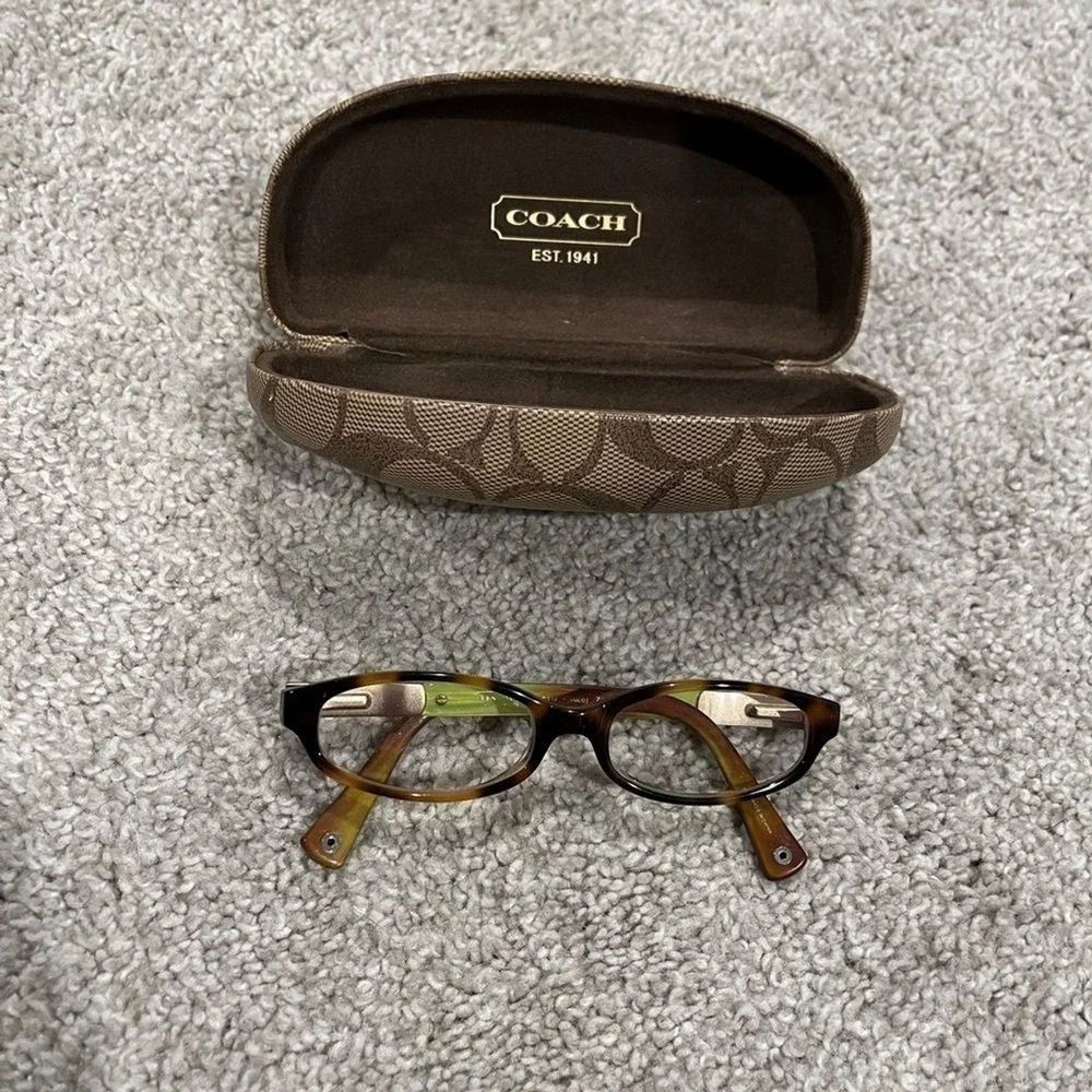 Coach Kinslee HC6037 Tortoise 5052 49L Eyeglass Frames with‎ Case